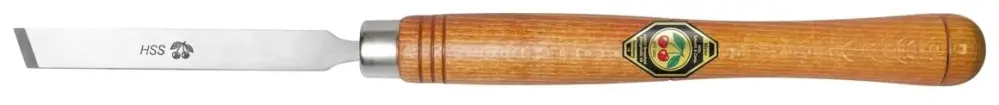 Kirschen HSS-Drechslerbeitel langes Holzheft Flachmeißel schräg zweiballig 26 mm 1559026