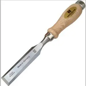 MHG Stechbeitel-Premium mit Rundheft Esche geölt Seitenfase bis Spiegelseite Klinge feinstgeschliffen Grösse: 24 mm P700...