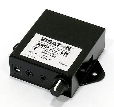Visaton Stereo-Verstärker mit Pegelsteller AMP 2.2 LN 7102