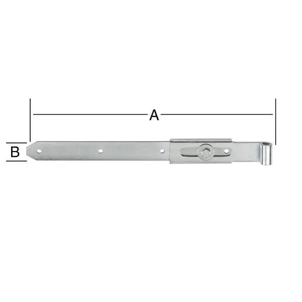 Vormann verstallbare Ladebänder 800 x 16 mm gekröpft verzinkt VE: 4 Stück 000067802Z
