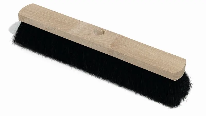 Nölle Saalbesen Naturhaar Sattelholz mit Stielloch 30 cm VE: 10 Stück 237100