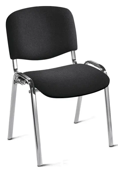 Deskin Besucherstuhl ISO Anthrazit-meliert 545 x 560 x 820 mm Gestell: Verchromt 346342