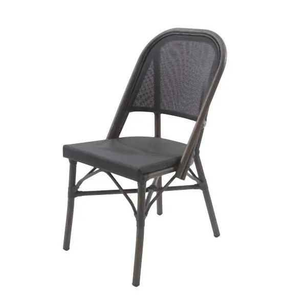 Essentials Paris Bistrostuhl Textil Wenge-Schwarz Mesh 52311