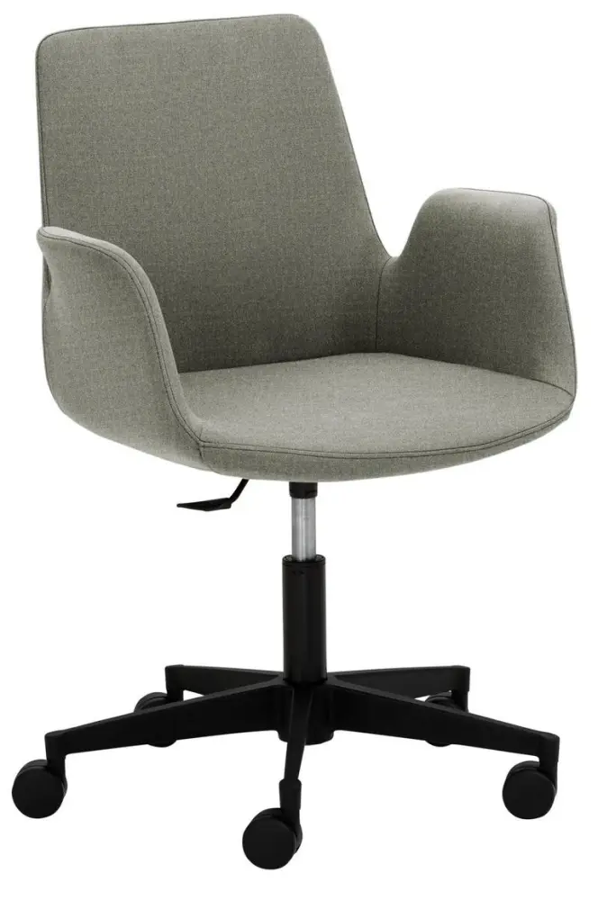 Mayer Sitzmöbel Sessel Mit Kunststoff-Fußkreuz (ø 61 cm) schwarz grau-meliert 2010_03_26654