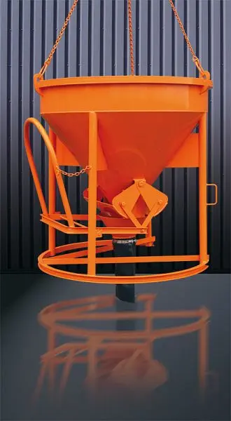 Eichinger Betonsilo 1016.16 2000l Angeschweißte Kette Hebelverschluss Auslauf Ø 150 mm 10161600300000