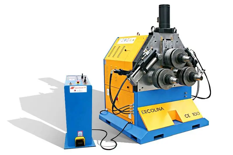 ERCOLINA hydraulische Walzenbiegemaschine mit drei unabhängig angetriebenen Wellen Standard-Schaftlänge: 200 mm CE100H3