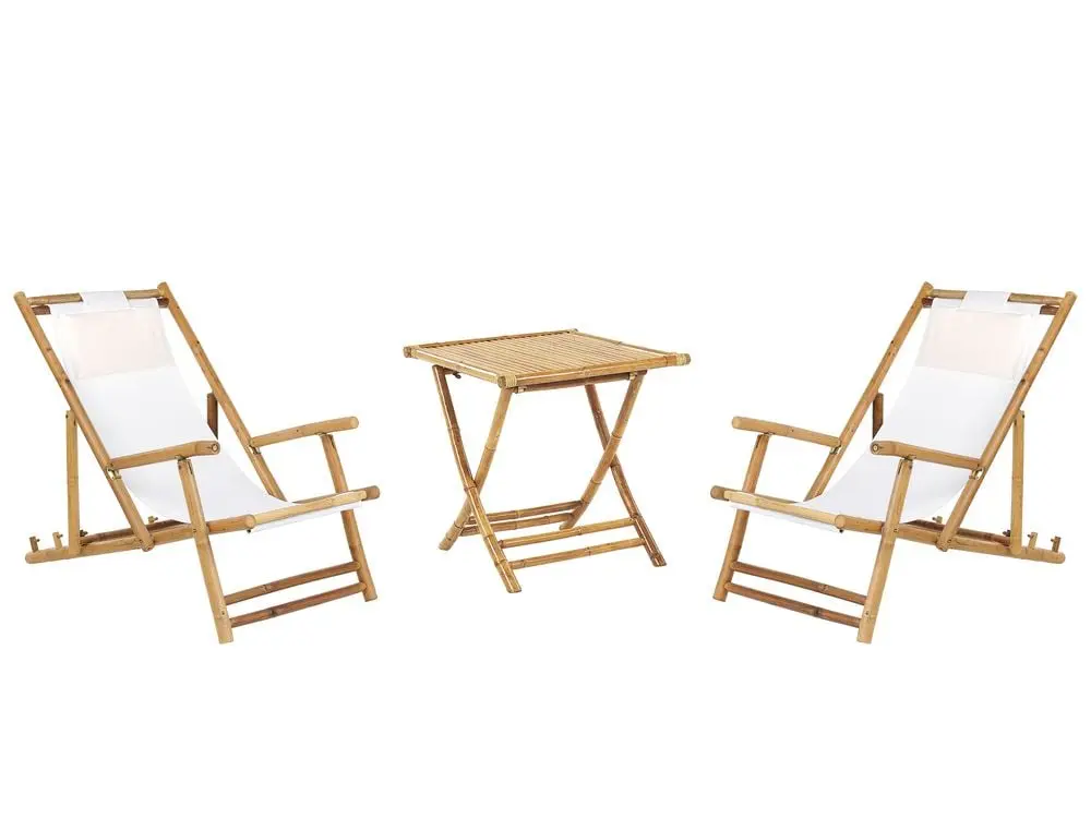 Großes Bistro Set klappbar ATRANI/MOLISE Holz Hellbraun