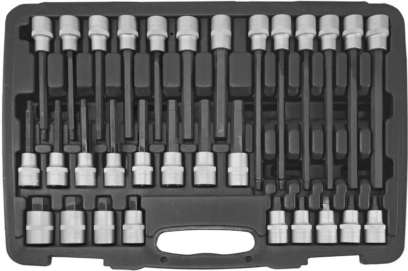 SW-Stahl Schraubendreheinsätze 1/2" Innensechskant 5-19 mm 30-teilig 04923L
