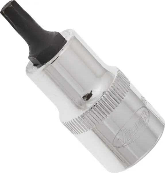 VIGOR TORX Schraubenzieher-Verwendung Vierkant hohl 125 mm (1/2 Zoll) Innen TORX Profil T30 Länge: 55 mm für Handbetäti...