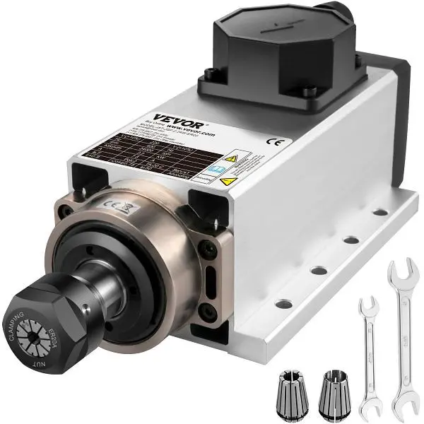 VEVOR Luftgekühlter Frässpindel 22KW Luftgekühlter Spindelmotor 24000RPM Graviermaschine FLDJ2.2KWER200001V7