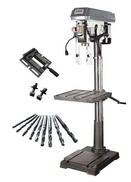 ELMAG KBM platzsparende Profi-Tischbohrmaschine 32 SN SET-Aktion 16034