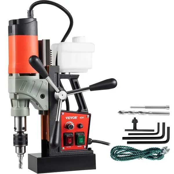 VEVOR 1200 W Magnetbohrer 13000 N Elektrische Kernbohrmaschine Industrielle Bohrmaschine 580 U/min SYWGDCLZ1220V479UV2