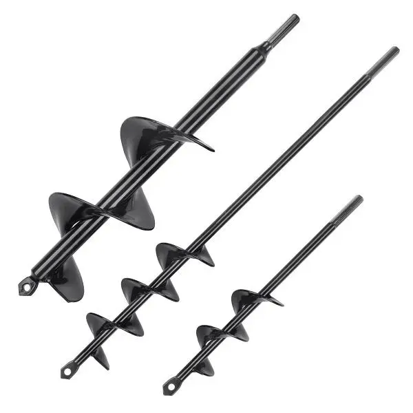 VEVOR Gartenbohrer ⌀38x220mm ⌀48x370mm ⌀776x300mm Erdbohrer Bohrmaschine PCM-Stahl LXZTHS16IN2IXW2DIV0