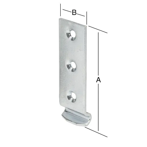 Vormann Schließhaken 46 x 18 mm gekröpft verzinkt VE: 50 Stück 000009018Z