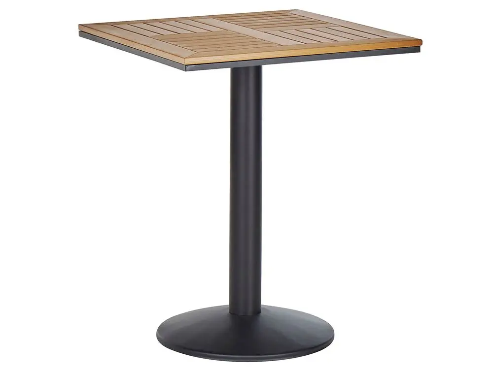 Outdoor Bistrotisch PALMI 60 cm 60 cm Holzoptik Braun