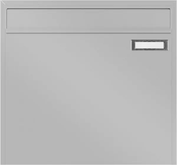 Max Knobloch Zaunbriefkasten FARGO 7 Weißalukleinformatum glatt/matt mit Posthantikebügel S2500Z-9006