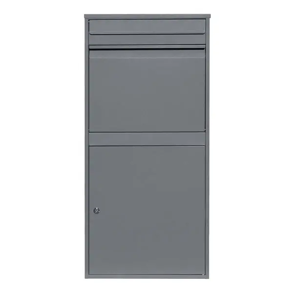 Monster Paketkasten Paketbox XL Anti-Diebstahl Paketbriefkasten Grau Paketbox 210559