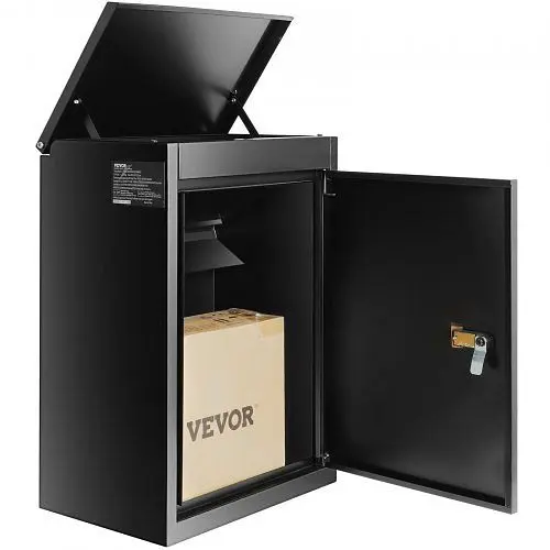 VEVOR Paketbriefkasten 39x27x522cm 08mm verzinkter Stahl mit Zahlenschloss 15-20kg Masseskapazität 346x198x50cm Liefersch...