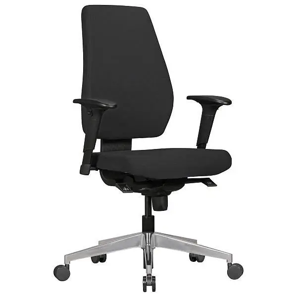 Amstyle Bürostuhl Darius mit Stoffbezug Schwarz SPM1.280