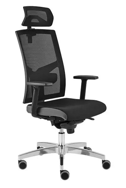Hammerbacher Bürodrehstuhl Premium2 mit Netzrücken Schwarz Höhe 116-133 cm Sitzbreite 50 cm VSDP2/D