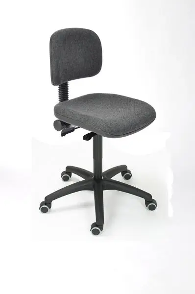 Lotz Arbeitsstuhl "Bequemlichkeitserie" Sitz und Rücken Polster anthrazit Sitzhöhe 480-670mm 8530.13