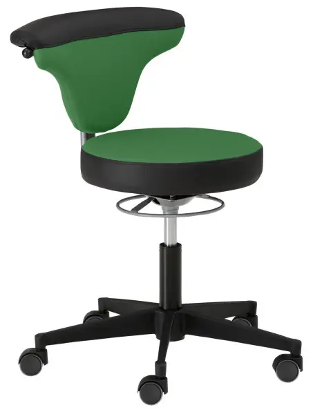 Mayer Sitzmöbel Funktionalitätsdrehstuhl myTORRO SIT inkl. Teppichbodenrollen dunkelgrün/brillantschwarz 1351_753