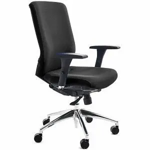 Rocada Bürodrehstuhl mit Armlehnen schwarz Höhe der Rückenlehne 60 cm 944V15-4