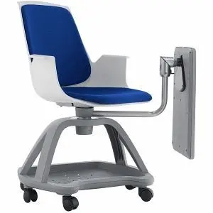 Rocada Seminar- und Teamstuhl blauer Bezug 928-3