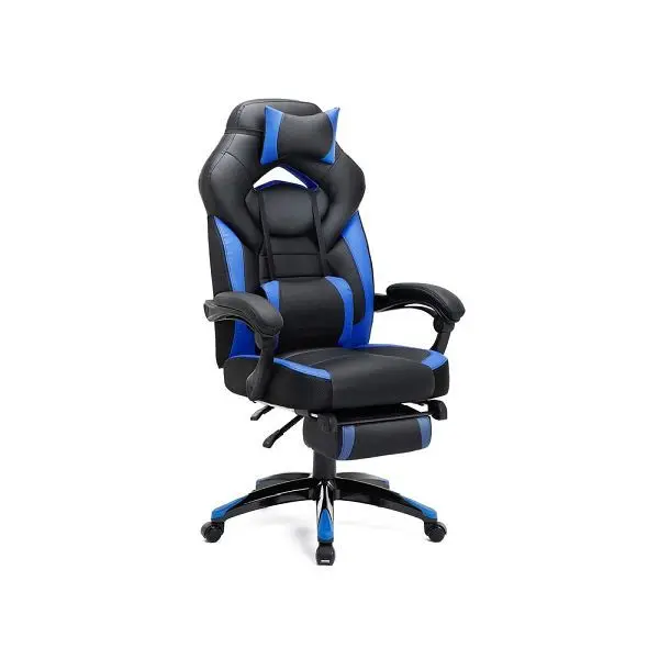 SONGMICS Gamingstuhl Schwarz-Blau OBG77BU