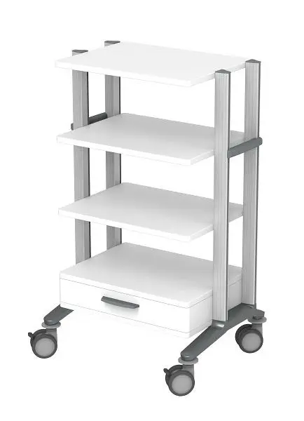 HAEBERLE Gerätewagen doppio 60 2 4 Ablageplatten 1 Quertraverse 1 Schublade unten 26111