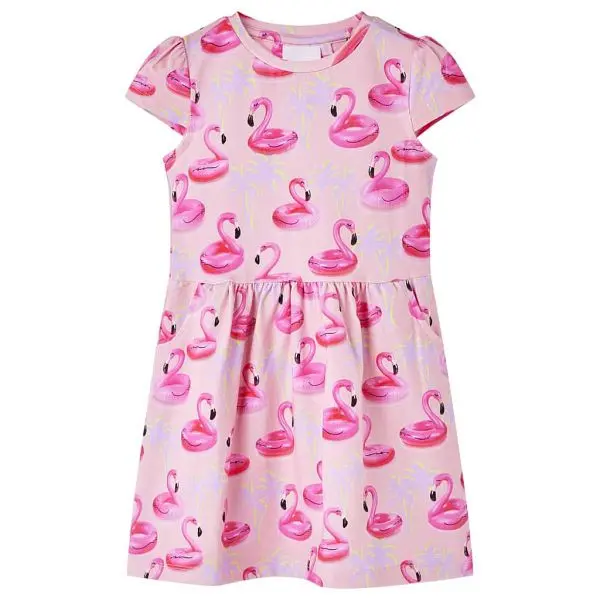 vidaXL Kinderkleid Farbe Hellrosa 116 14669 8721012128408
