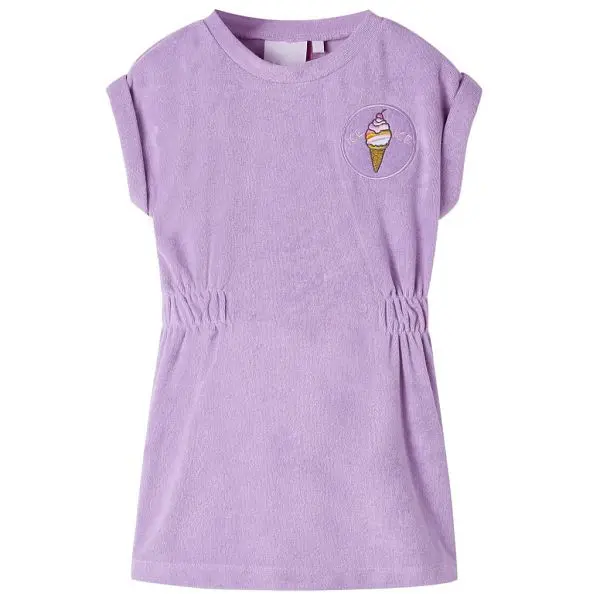 vidaXL Kinderkleid Lila 116 Material: 75 % Baumwolle 25 % Polyester 11556