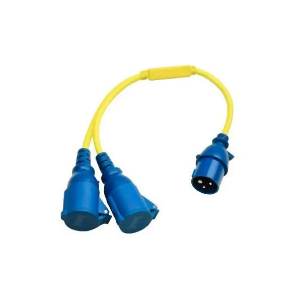 Victron Energy Splitter 16A 250V CEE Stecker auif 2x CEE Kupplung 8-67-009330