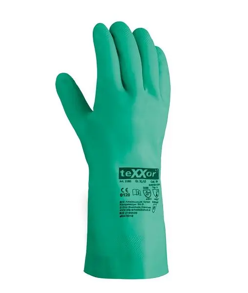 teXXor Chemikalienschutz-Handschuhe NITRIL Grösse: 8 VE: 1 Paar 2360-8