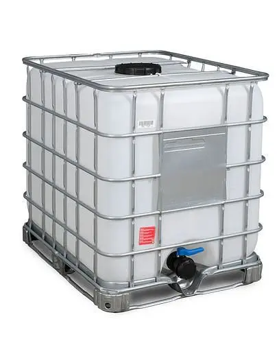 DENIOS Recobulk IBC Container Stahlrahmen 1000 l Öffnung NW225 Auslauf NW80 266185