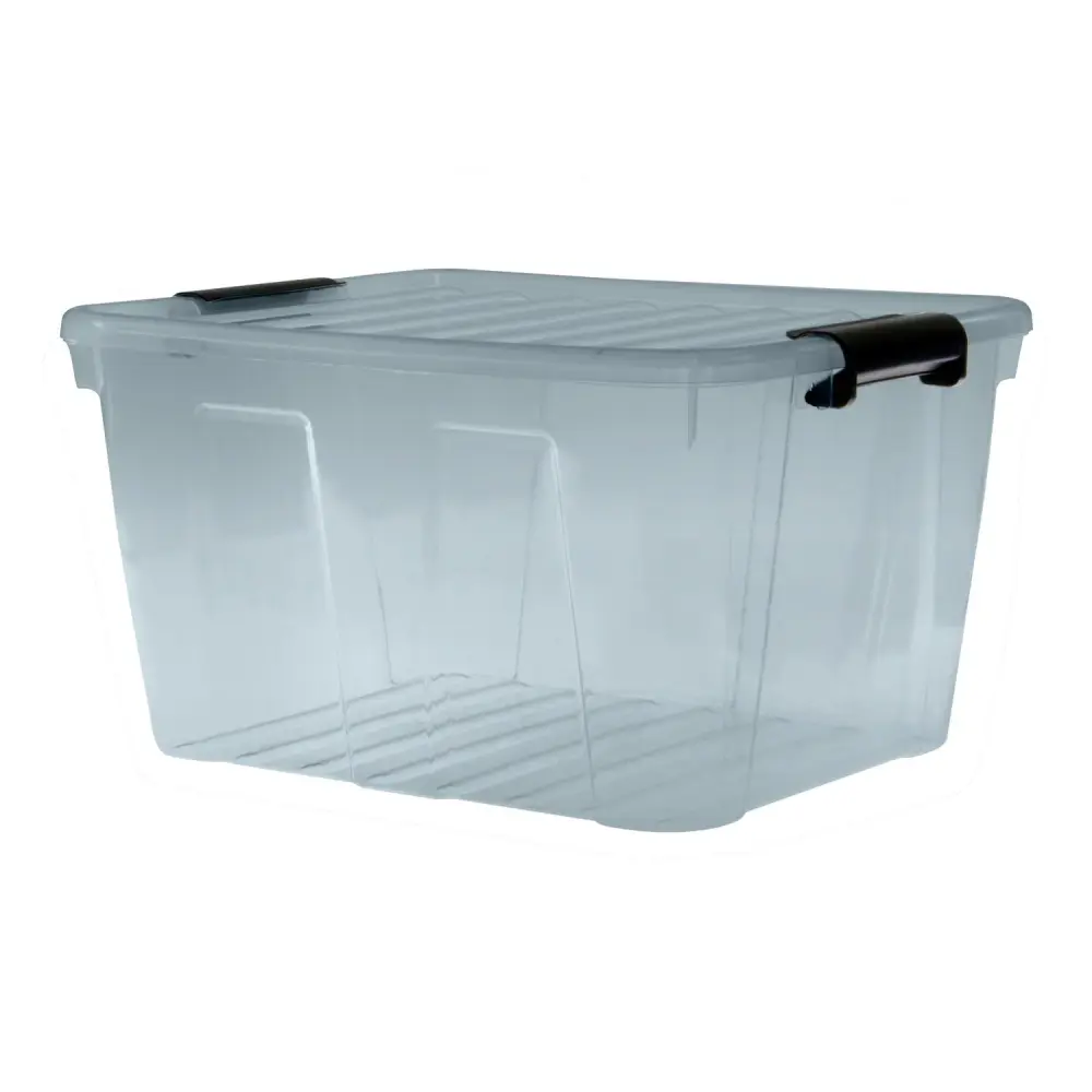 Belüftete Garten Plast Team 22320805 Deckelabdeckung für Aufbewahrungsbehälter, Box, lichtdurchlässig, grau, XXS – X...