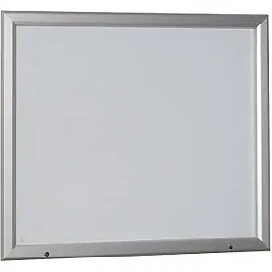 Rostfreie Schaukasten, Alu-Rahmen, für Innen- und Außenbereich, mit Horizontalschwenktür, Außen-BxH 1025 x 1067 mm, Ka...