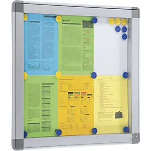 Schaukasten RECTO, Außenhöhe 1010 mm, Kapazität 15 x DIN A4.