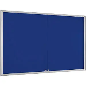 Schaukasten STANDARD, für 21 x DIN A4, enzianblau.