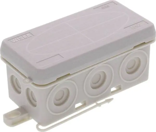 Wiska 10109577 Abzweigkasten (L x B x H) 86 x 44 x 41 mm Lichtgrau (RAL 7035) IP55 1 St.