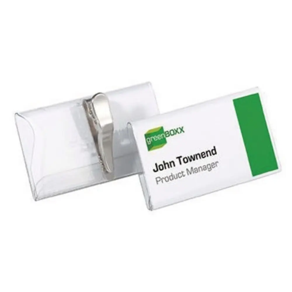 DURABLE Namensschild 811119 90x54mm Kunststoff tr 25 St./Pack.