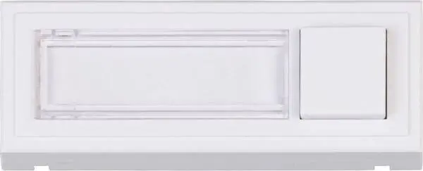 Heidemann 70519 Klingelplatte mit Namensschild 1fach Reinweiß 18V/2A