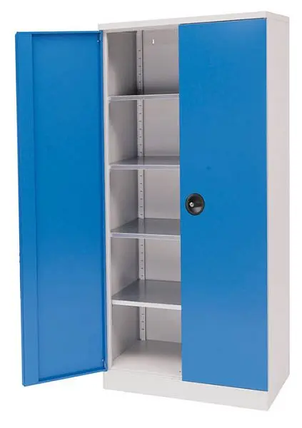 Bedrunka+Hirth Flügeltürenschrank BxTxH 930x500x1950 mm 4x höhenverstellbare Fachböden 04.155.04A