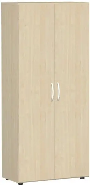 geramöbel Flügeltürenschrank mit Standfüßen inkl. Türdämpfer abschließbar 800x420x1808 Ahorn/Ahorn S-385100-AA