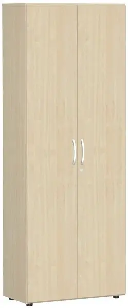 geramöbel Flügeltürenschrank mit Standfüßen inkl. Türdämpfer abschließbar 800x420x2160 Ahorn/Ahorn S-386100-AA