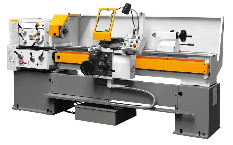 ELMAG Universal-Drehmaschine PREMIUM CU 400 RD - Vario Spitzenweite 1000mm- inklusive RÖHM-Drehfutter 88625
