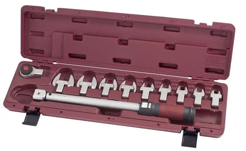 Kraftwerk Klick-Drehmomentschlüssel-Koffer 1/2" 40-200Nm Feinzahn-Umschantikknarre 3235GK2