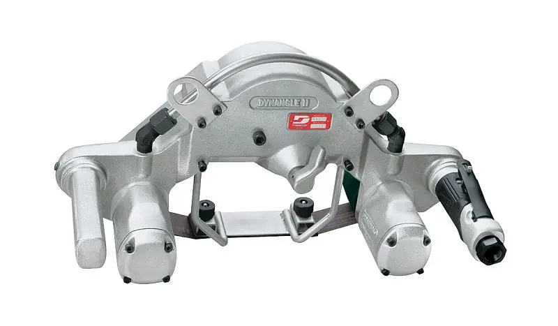 Dynabrade Dynangle II Bandschleifer Doppelmotor mit Schleifplatte Bandspannweite 11-1/2" 14303