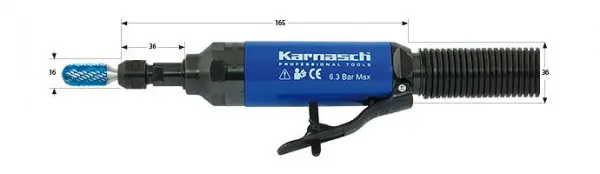 Karnasch 11.4708 Druckluft Profi-Geradschleifer KA37LR für Frässtifte Schaft 60mm 114708