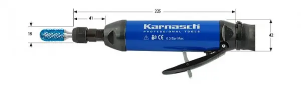 Karnasch 11.4710 Druckluft Profi-Geradschleifer KAMD25LR für Frässtifte Schaft 60mm 114710
